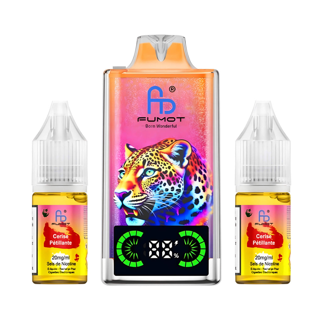 Puff FUMOT Leopard 40K - Fizzy Cherry