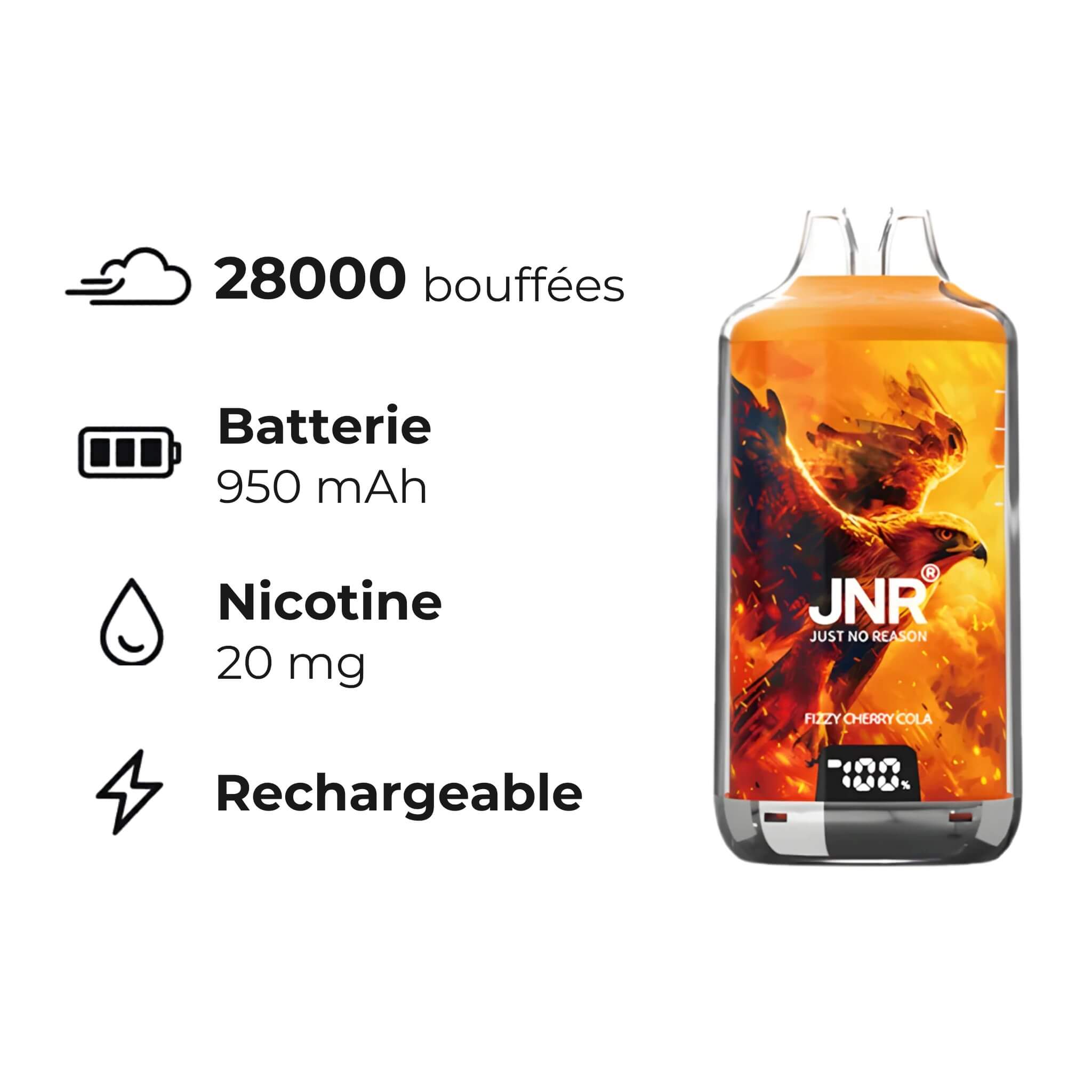 Puff JNR Falcon 28K - Fizzy Cherry Cola