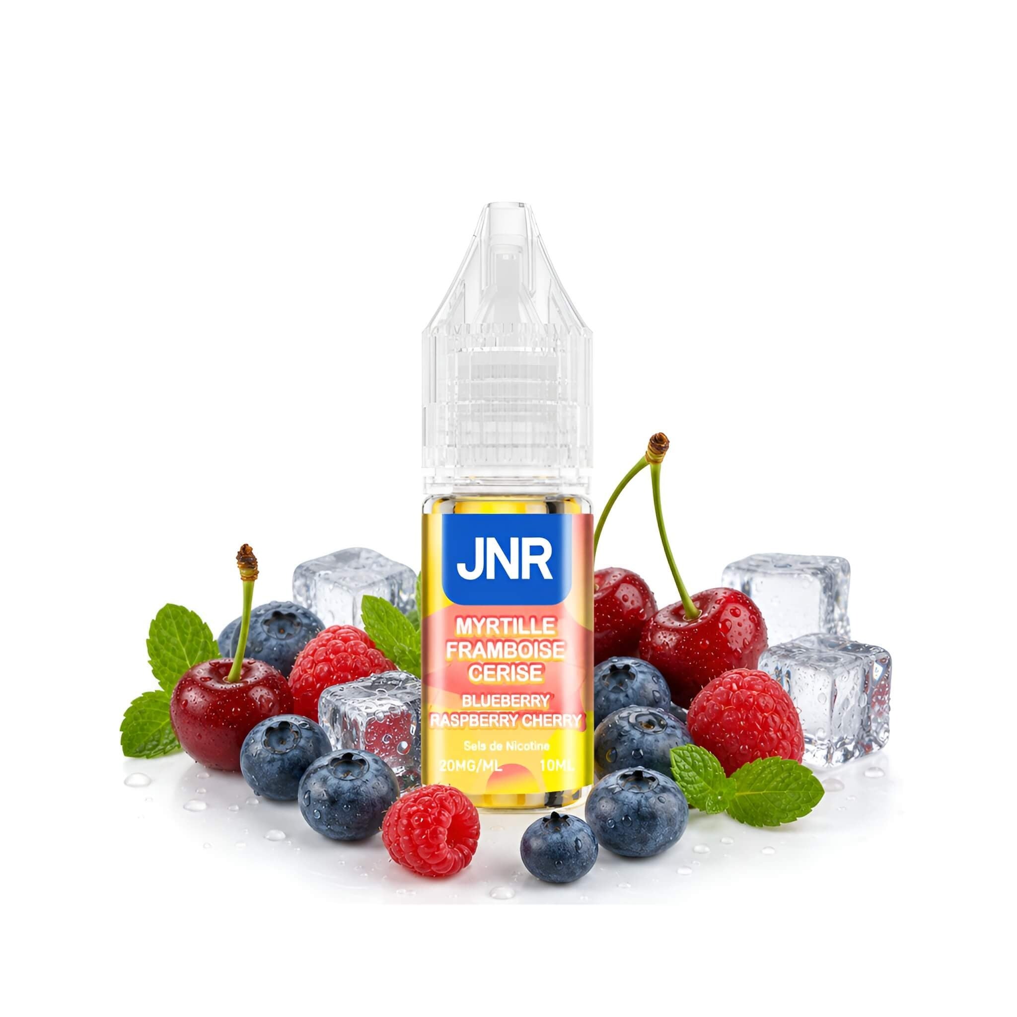 E-Liquide JNR Puff 10ml 2% - Blueberry Raspberry Cherry - Saveur Blueberry Raspberry Cherry