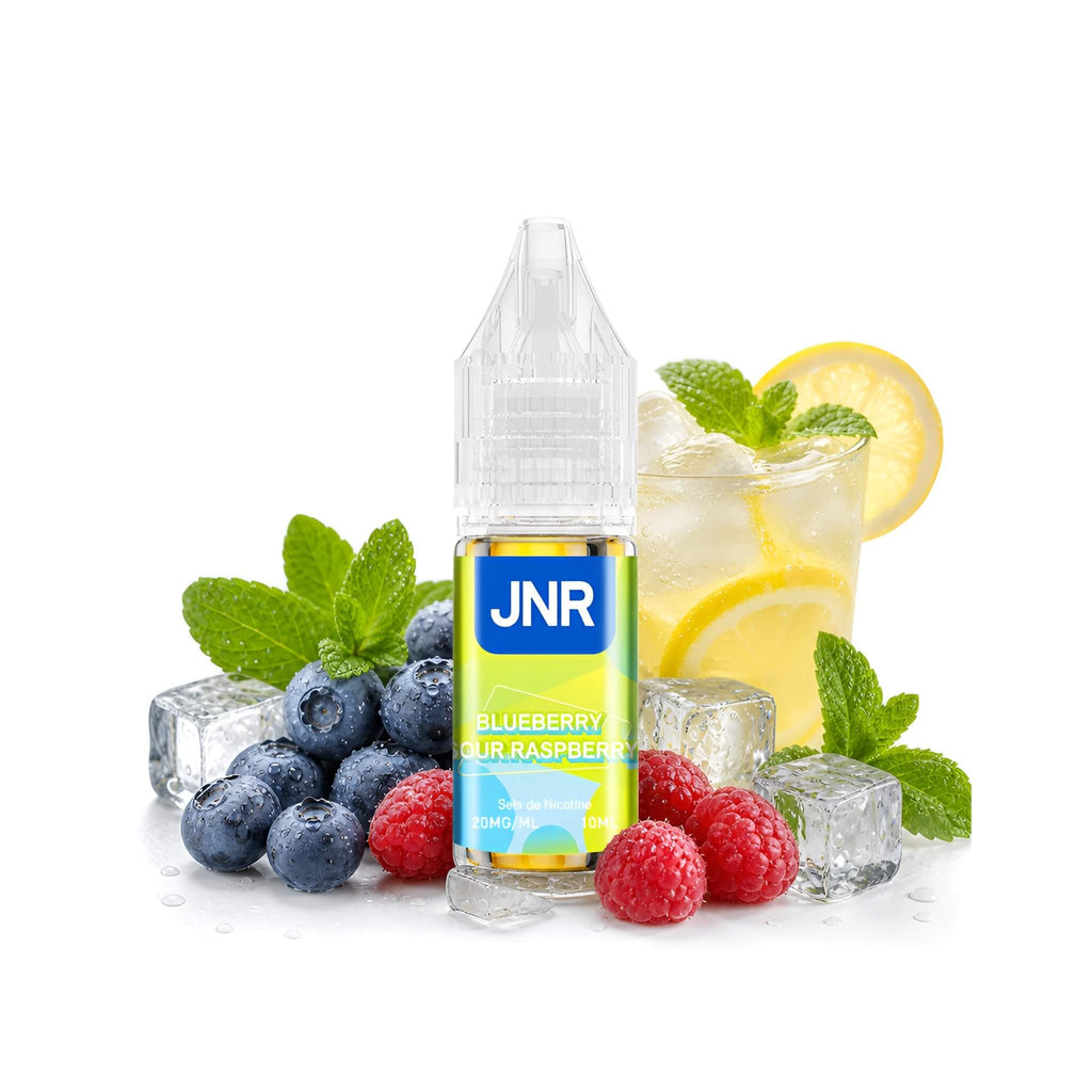 E-Liquide JNR Puff 10ml 2% - Blueberry Sour Raspberry - Saveur Blueberry Sour Raspberry