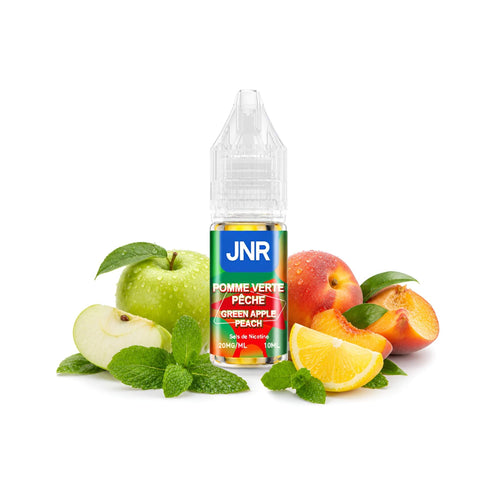 E-Liquide JNR Puff 10ml 2% - Green Apple Peach - Saveur Green Apple Peach