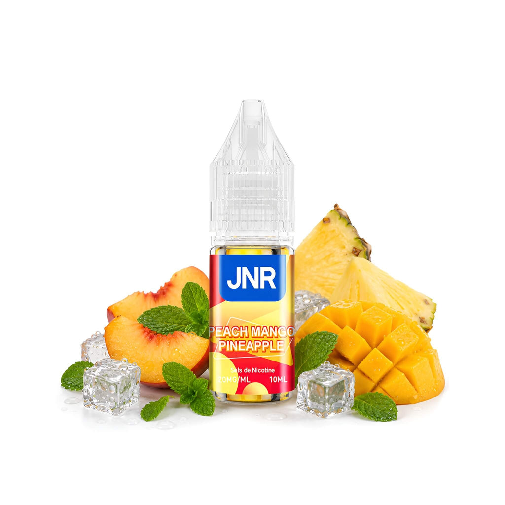 E-Liquide JNR Puff 10ml 2% - Peach Mango Pineapple - Saveur Peach Mango Pineapple