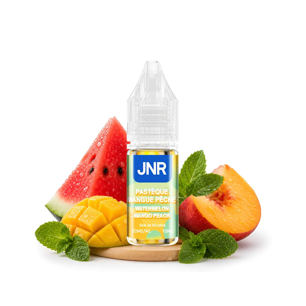 E-Liquide JNR Puff 10ml 2% - Watermelon Mango Peach - Saveur Watermelon Mango Peach